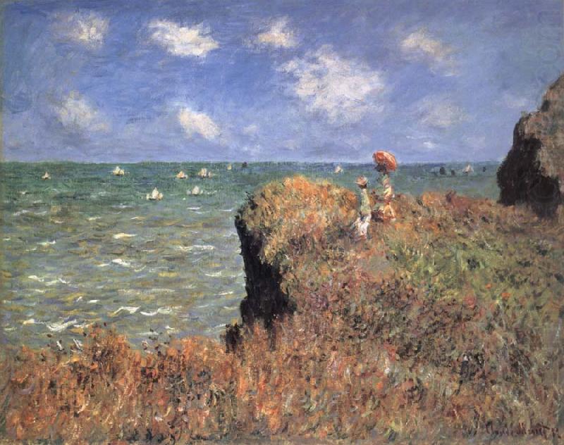 The Cliff Walk,Pourville, Claude Monet